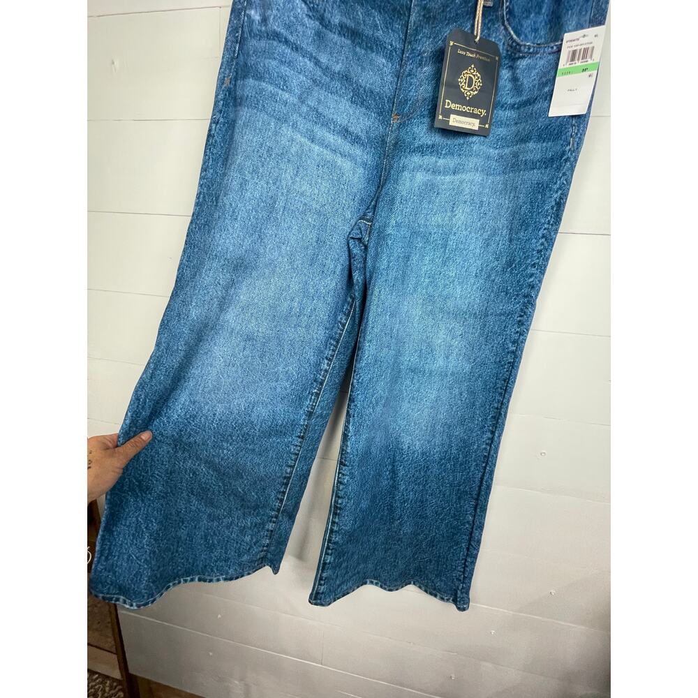 NWT Democracy "Ab"solution Luxe Touch Premium Wide Leg Sweatpant Jeans Size 8P - Picture 2 of 9